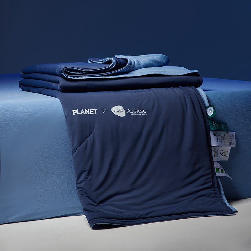 PLANET X NAIA ACETATE Cosmic Cool Double-Sided Cool-Feel Quilt