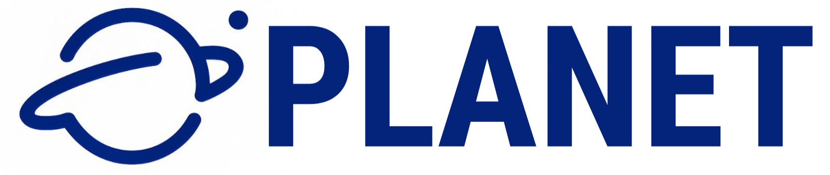 Logo of PLANET on a white background