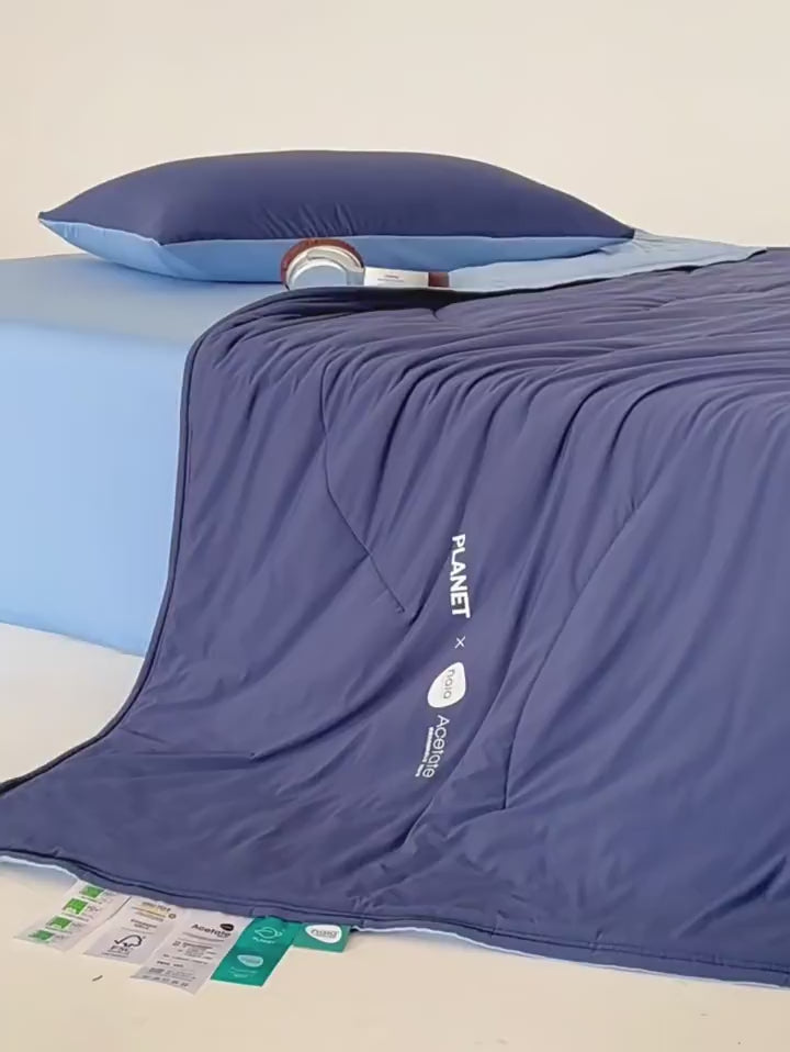 PLANET X NAIA ACETATE Cosmic Cool Double-Sided Cool-Feel Quilt